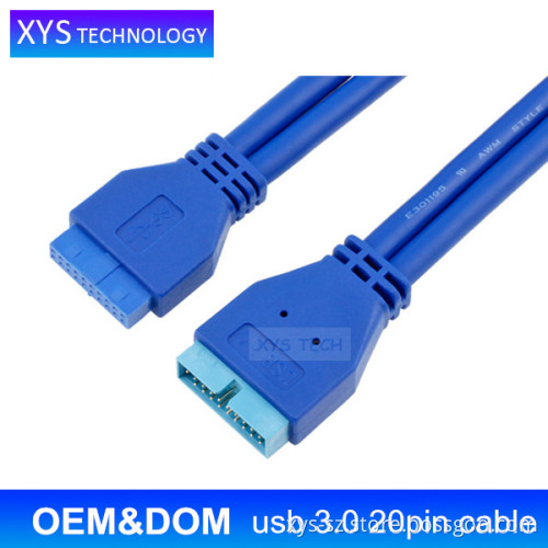 Ultra Fast Motherboard 20Pin Male to Female Extension Cable,usb 3.0 20pin cable/